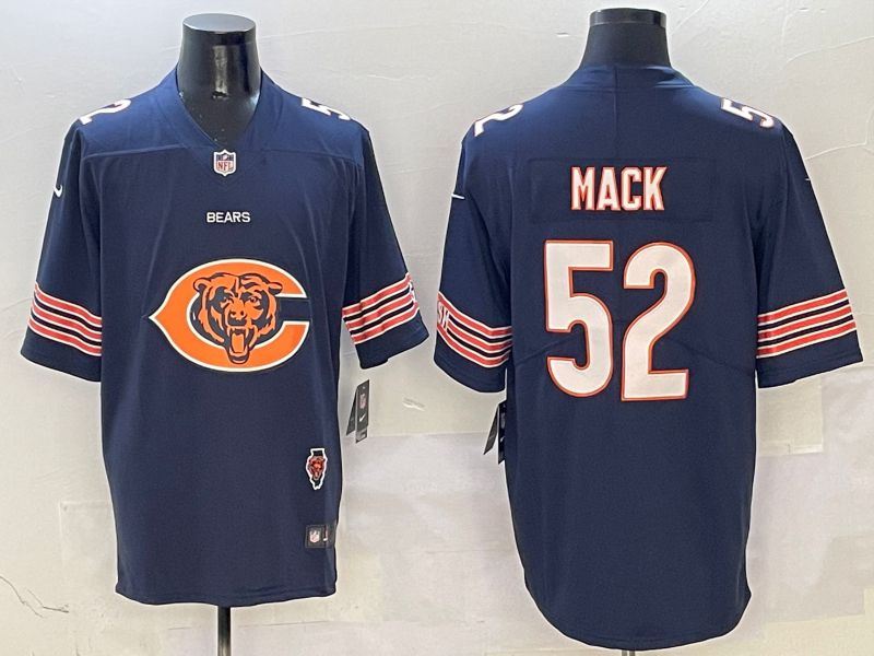 Men Chicago Bears #52 Mack Blue 2025 Nike Limited NFL Jersey style 2->chicago bears->NFL Jersey